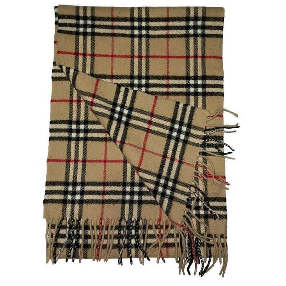 Vintage Burberrys of London Large 100% Lambswool Scarf Made in England - Picture 7 of 14